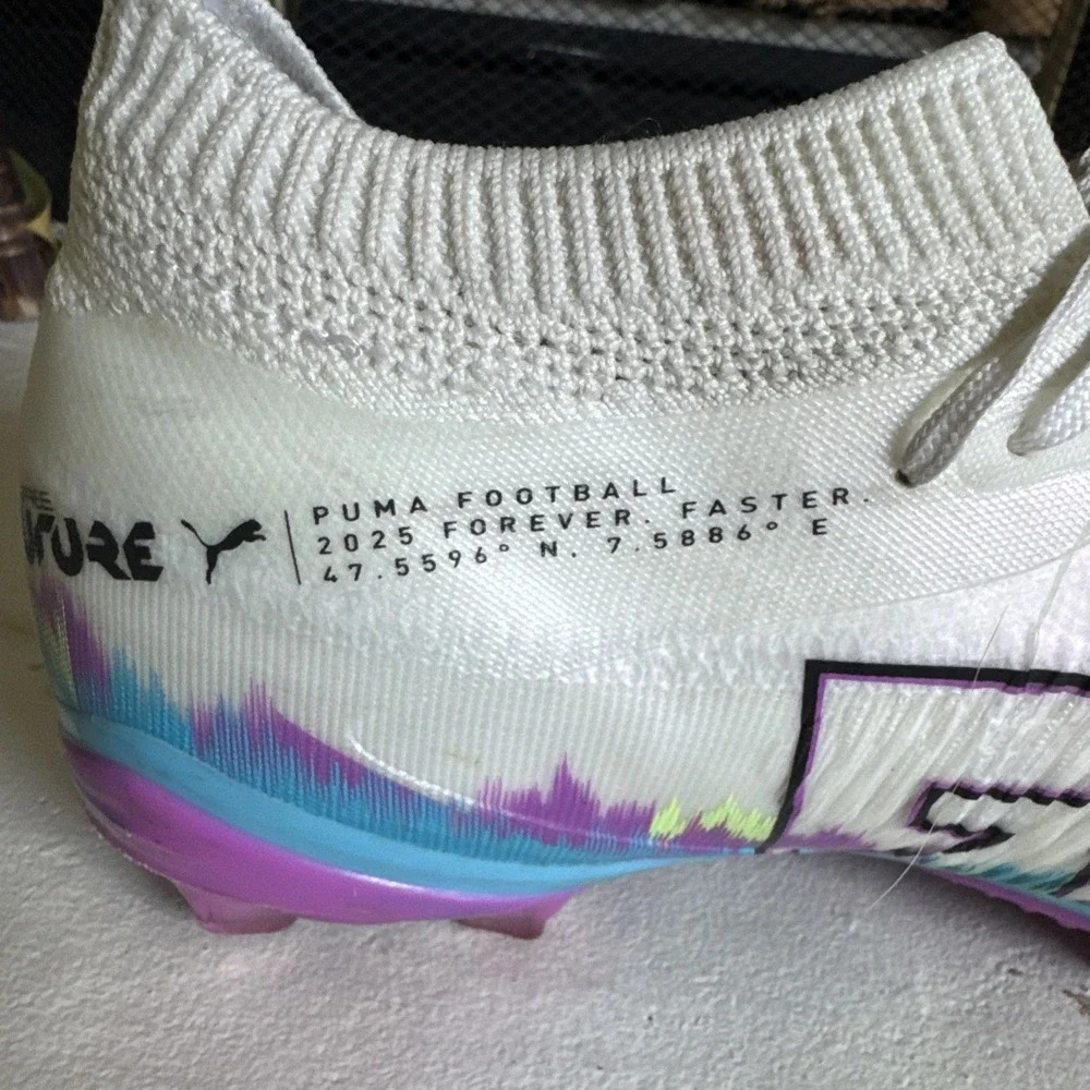 Puma Future 7 Match FG/AG Womens Soccer Cleats White Multi 108770-01 Size 8